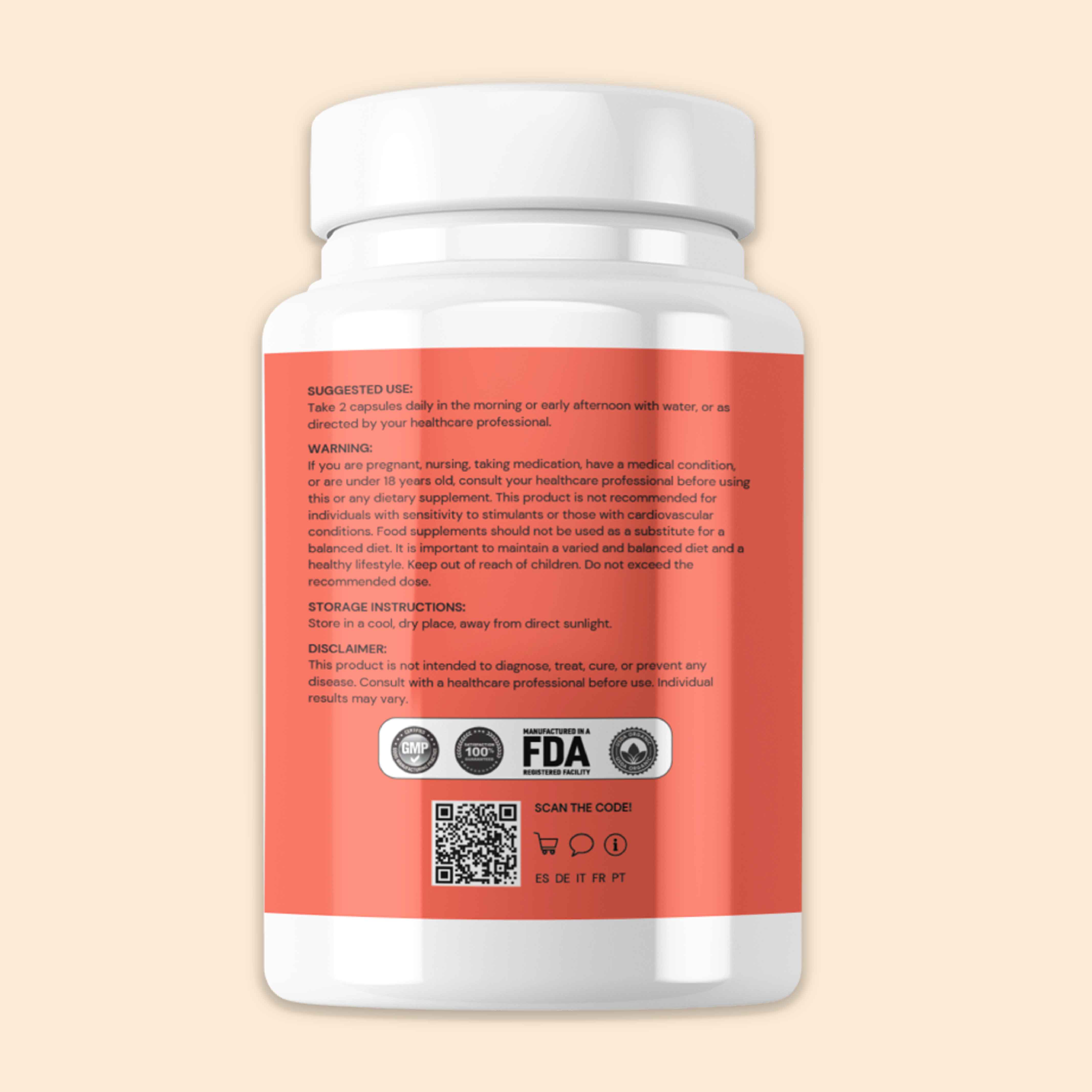 NatuFormula™ Energy - Boost Energy & Focus | 100% Organic Supplement